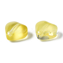 Perles de verre peintes par pulvérisation transparent&nbsp;GGLA-S054-012E-04