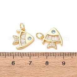Ottone micro spianare pendenti zirconi&nbsp;KK-D019-01B-G