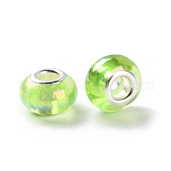 Perles européennes en résine de placage UV&nbsp;RESI-M001-03H