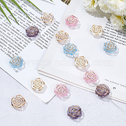 150pcs 5 Farben transparente Acrylperlen&nbsp;FIND-WR0011-40