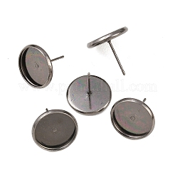 Impostazioni di orecchini in ottone&nbsp;IFIN-Q005-B