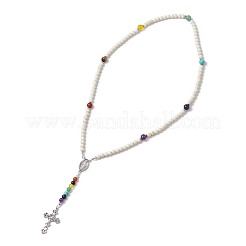 Collane di perline pietra preziosa rotonda&nbsp;NJEW-TA00144