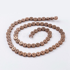 Perlas de hematita sintéticas no magnéticas galvanizadas al vacío con revestimiento de PVD&nbsp;G-F534-H03
