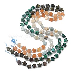 4 style de perles en malachite synthétique&nbsp;G-D095-A08