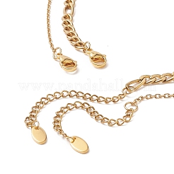 Guscio in ottone stile 2 pz 2 con set di collane lariat con pendente a stella&nbsp;NJEW-JN04208