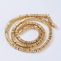 Chapelets de perles en hématite synthétique sans magnétiques&nbsp;G-F553-05D-G