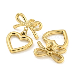Pendientes de botón de acero inoxidable 304 con revestimiento iónico (IP) para mujer&nbsp;EJEW-A108-05G