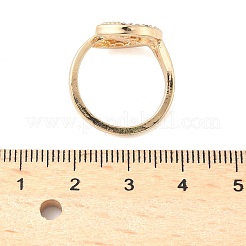 Offene Manschettenringe aus Aluminium mit Strassen&nbsp;RJEW-H249-01G