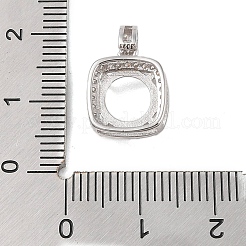 925 pendentif en argent sterling avec micro pavé de zircones cubiques&nbsp;STER-H113-04P-03