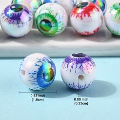 10 Stück bedruckte Acrylperlen&nbsp;OACR-YW0005-02