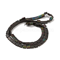 Fili di perline di ematite sintetica non magnetica satinata elettrolitica&nbsp;G-G089-B01-01