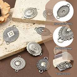 Fascini del connettore in lega di zinco di stile tibetano di 40pcs 5 stili&nbsp;FIND-CJ0004-75