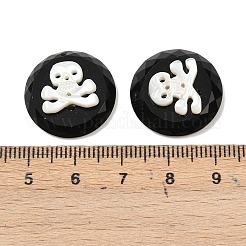 Natürlicher schwarzer Onyx (gefärbt und erhitzt) mit natürlichen weißen Muschelanhängern&nbsp;SSHEL-B006-09
