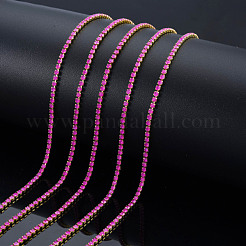 Chaînes en laiton avec strass&nbsp;CHC-N017-003A-C04