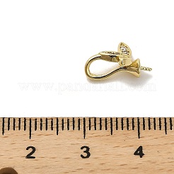 Gestell aus Messing mit Mikropflaster und Zirkonia-Anhänger&nbsp;KK-S397-10G-01