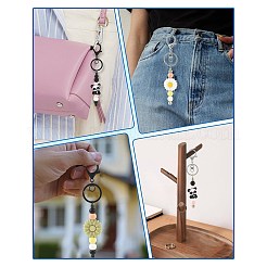 15 porte-clés en plastique perlé&nbsp;KEYC-FS00047
