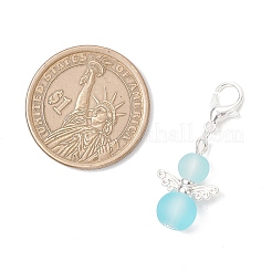 8 pendentif décoratif en forme d'ange en verre&nbsp;HJEW-JM03555