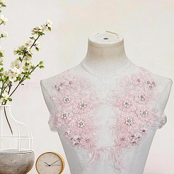 1 paire d'écussons thermocollants en polyester et sequins brodés&nbsp;DIY-CY0003-82B