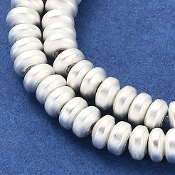 Fili di perline di ematite sintetica non magnetica elettrolitica&nbsp;G-U003-11A