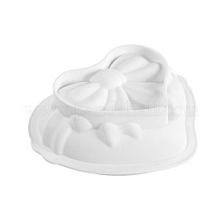 Herz in Lebensmittelqualität mit Bowknot-Mousse-Kuchen-Silikonformen&nbsp;SIMO-PW0001-003A