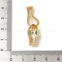 Schlangen-Messing-Mikropflaster mit Zirkonia-S-Hakenverschlüssen&nbsp;KK-A227-06G