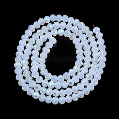 Chapelets de perles en verre électroplaqué&nbsp;EGLA-A044-J3mm-L06