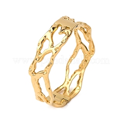 Bracelets texturés en acier inoxydable 304&nbsp;BJEW-G749-10G