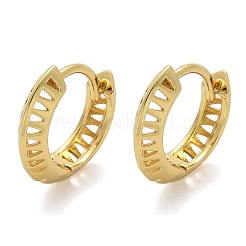 Orecchini a cerchio in ottone a triangolo&nbsp;EJEW-F359-10G-04