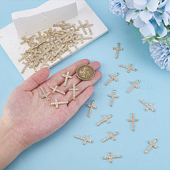 50 stücke legierung strass anhänger&nbsp;FIND-ME0002-13G