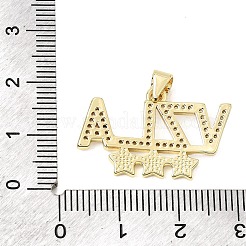Messing micro pave klare zirkonia anhänger&nbsp;CU-CBA3C32-07G
