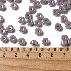 Couleurs opaques perles de rocailles en verre lustré&nbsp;SEED-E001-P3x6mm-A01