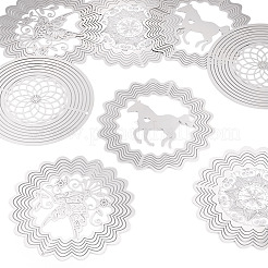 8 Stück 4 Stile 201 Edelstahl-Anschluss-Charms&nbsp;STAS-SW0001-04