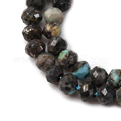 Natürliche afrikanische türkis (jasper) perlen stränge&nbsp;LS-G-RM2025-A25-3mm