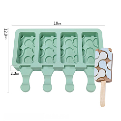 Stampi in silicone per gelato fai da te rettangolari per uso alimentare&nbsp;LS-DIY-D062-08A