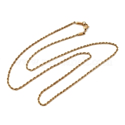 2 mm Unisex-Seilketten aus Edelstahl 304&nbsp;NJEW-P395-16G