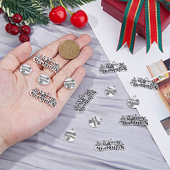 60 stücke 2 arten weihnachten themed tibetischen stil legierung anhänger&nbsp;FIND-FH0010-20