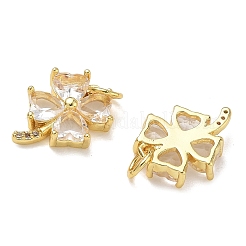 Micro pavé di zirconi in ottone con pendenti in vetro&nbsp;CU-CBA6E4E-11G-D