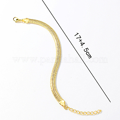 Bracelets à chaîne en serpent en laiton&nbsp;GY7677