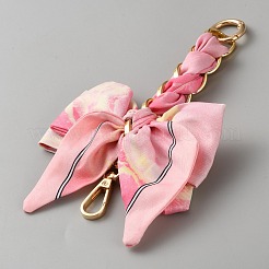 Chaînes d'extension de sac à nœud papillon en polyester&nbsp;AJEW-WH0248-816A