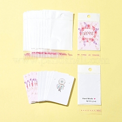 24 Stück 3 Farben Karton Displaykarten für Halsketten&nbsp;CDIS-FS0001-07