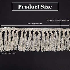 Ruban à pompon en coton de 10 mètre&nbsp;OCOR-WH0082-123A