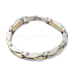 Bracelets à maillons en acier inoxydable 304 pour femmes et hommes&nbsp;BJEW-R018-06GP