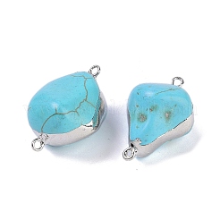 Charm con connettore turchese sintetico&nbsp;KK-F868-31P