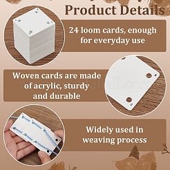 24 Stück Acryl-Webstuhl-Flechtscheibe&nbsp;DIY-BC0014-11