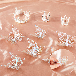 Decorazione della torta con corona di strass in lega&nbsp;DIY-SP0003-25S
