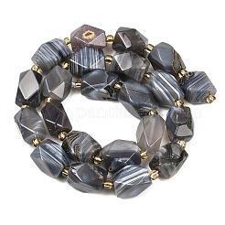 Natur Botswana Achat Perlen Stränge&nbsp;G-P611-B02-01