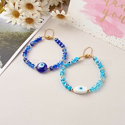 Braccialetti fatti a mano con perline malocchio&nbsp;BJEW-JB06380