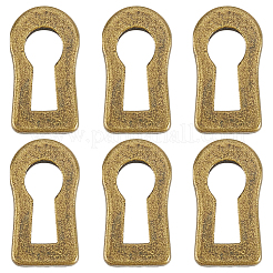 6 Stück dekoratives Schlüsselloch aus Legierung&nbsp;FIND-CN0002-36A