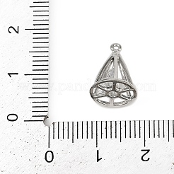 Laiton avec pendentifs en zircone cubique transparente&nbsp;LS-KK-L238-32P