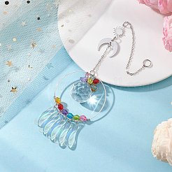 Runde Sonnenfänger aus Glas&nbsp;HJEW-JM04657